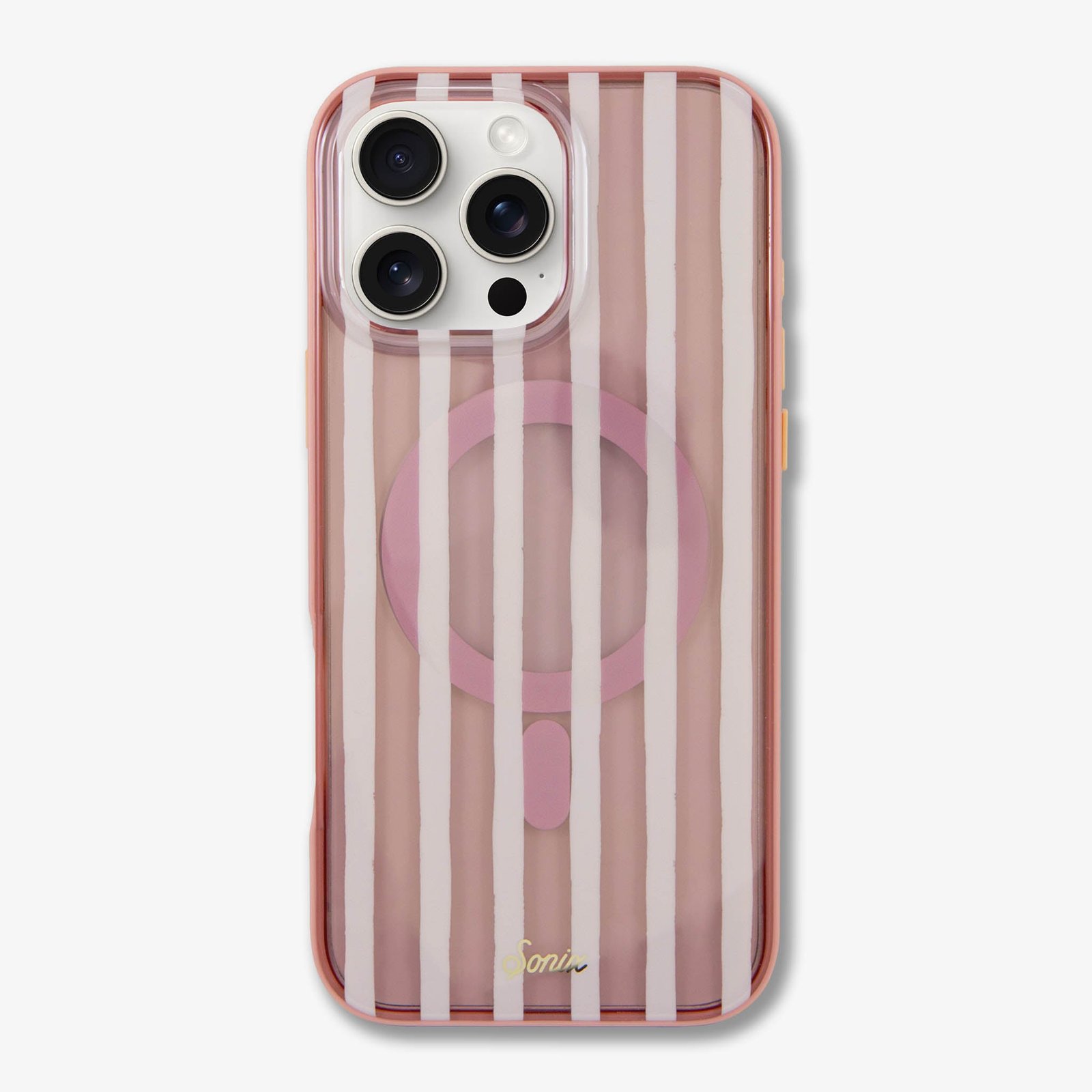 Abstract Stripe Nude MagSafe® Compatible iPhone Case - Image 8