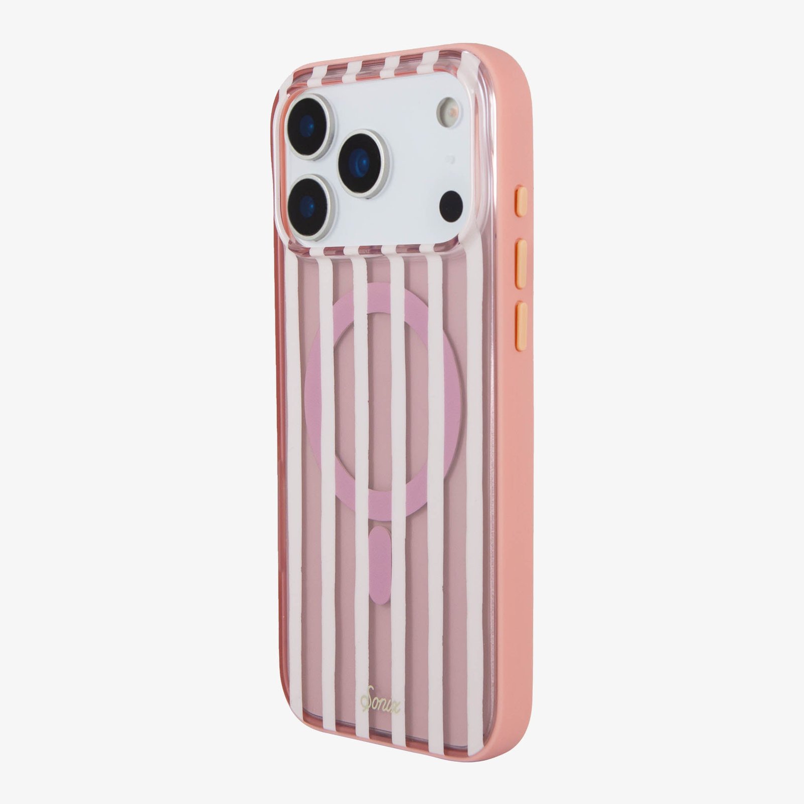 Abstract Stripe Nude MagSafe® Compatible iPhone Case - Image 6