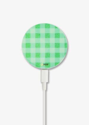 MagLink™ Magnetic Charger - Minty Gingham